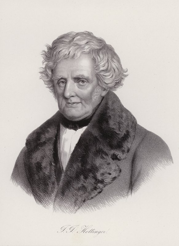 Johann Jakob Hottinger, storico svizzero (incisione) da Swiss School