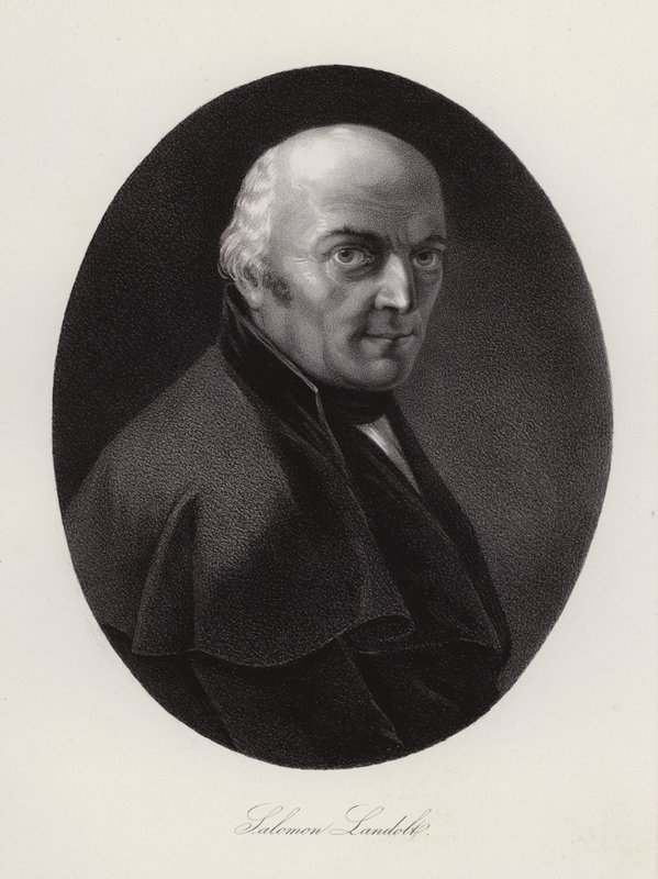 Salomon Landolt, politico svizzero (incisione) da Swiss School