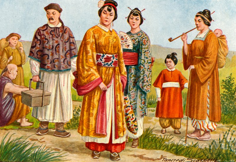 Costumi cinesi - Contadini e cittadini da Tancredi Scarpelli