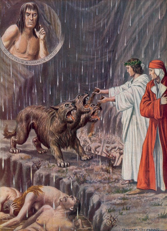 Illustrazione per la Divina Commedia di Dante da Tancredi Scarpelli