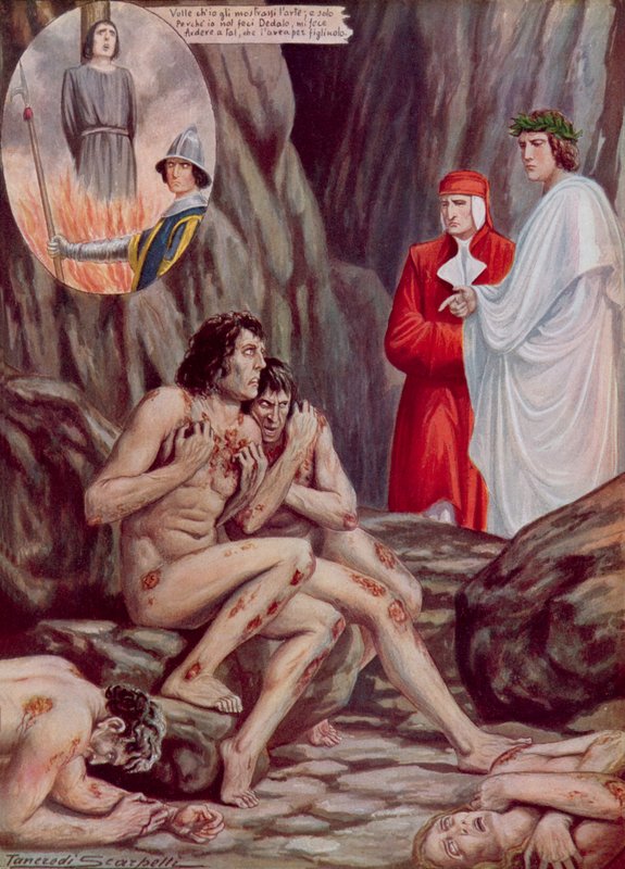 Illustrazione per la Divina Commedia di Dante da Tancredi Scarpelli