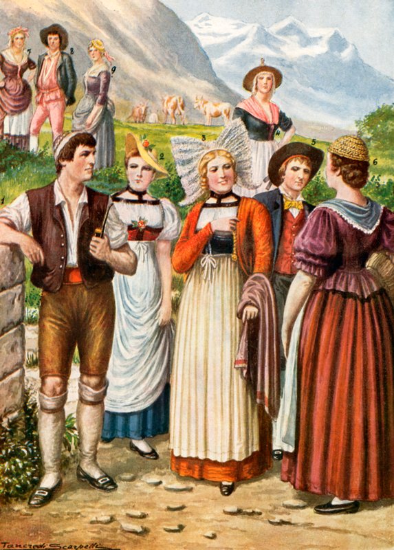 Costumi svizzeri da Tancredi Scarpelli