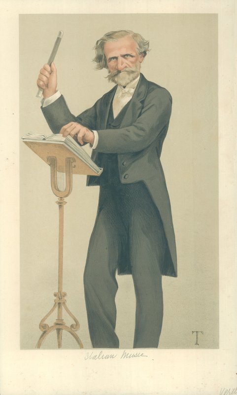 Giuseppe Verdi, musica italiana da Theobald Chartran
