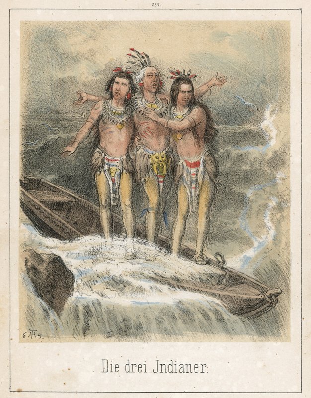 I Tre Indiani da Theodor Hosemann