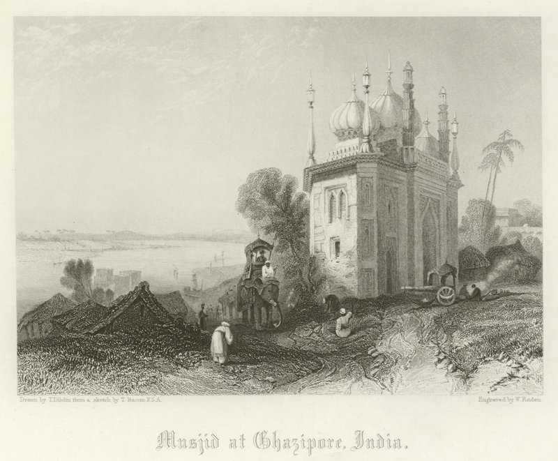 Moschea a Ghazipore, India da Thomas Colman Dibdin