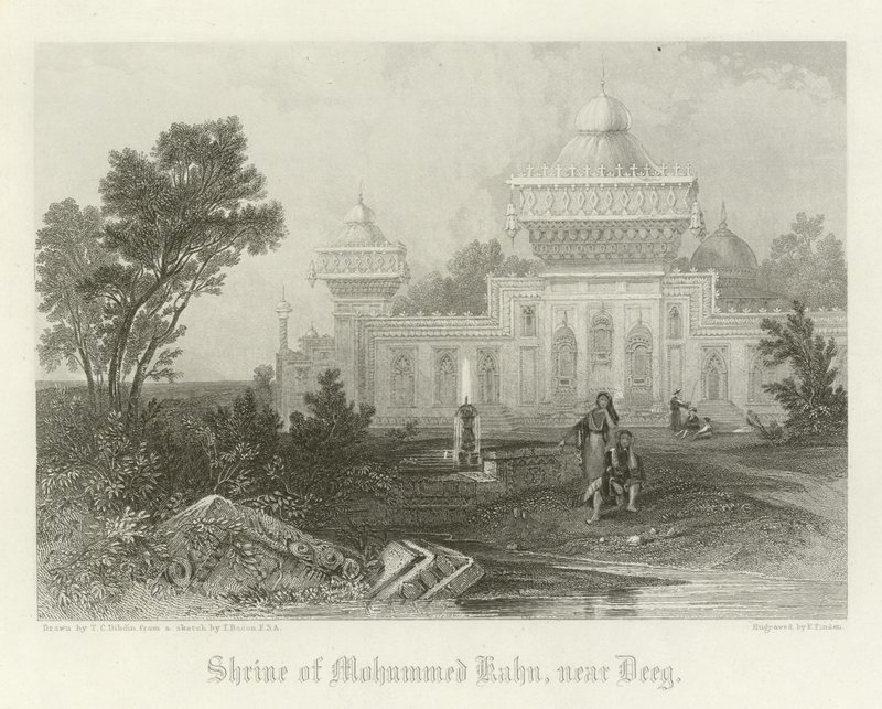 Santuario di Mohammed Khan, vicino a Deeg, India da Thomas Colman Dibdin