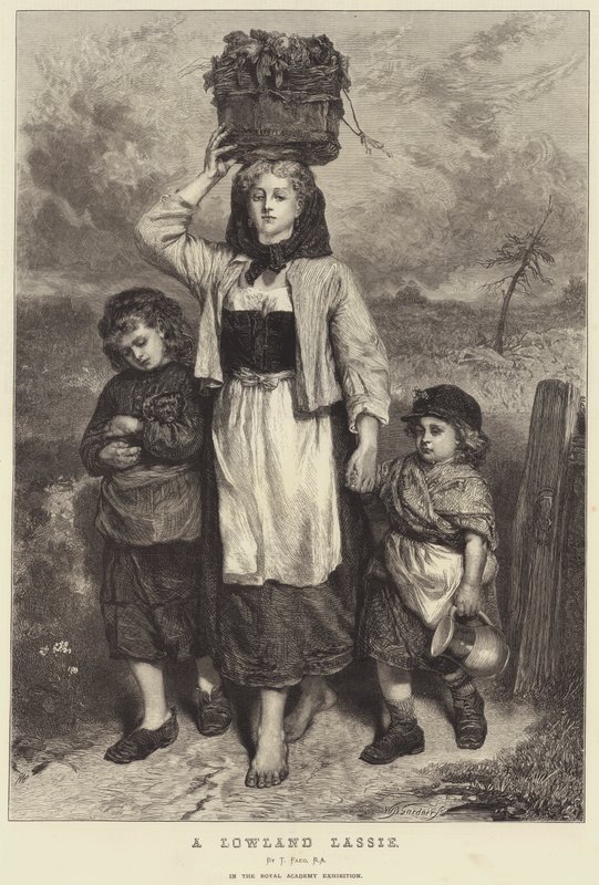 Una ragazza delle Lowlands da Thomas Faed