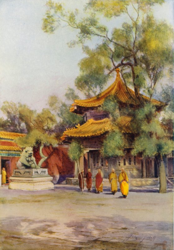 Pailau nel Tempio Lama, Pechino da Thomas Hodgson Liddell