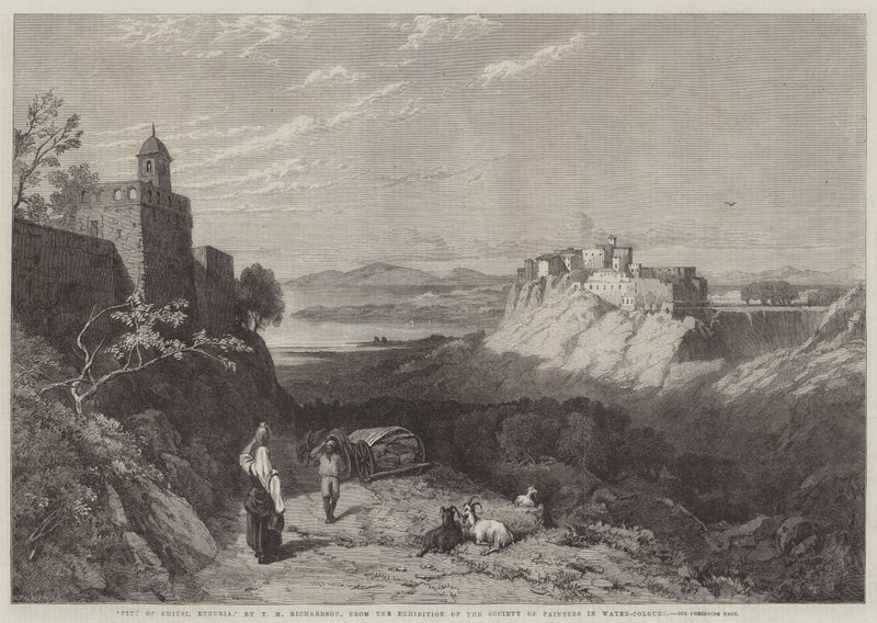 Città di Chiusi, Etruria da Thomas Miles II Richardson