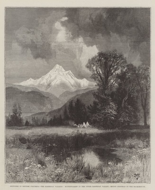 Schizzi in Columbia Britannica da Thomas Moran