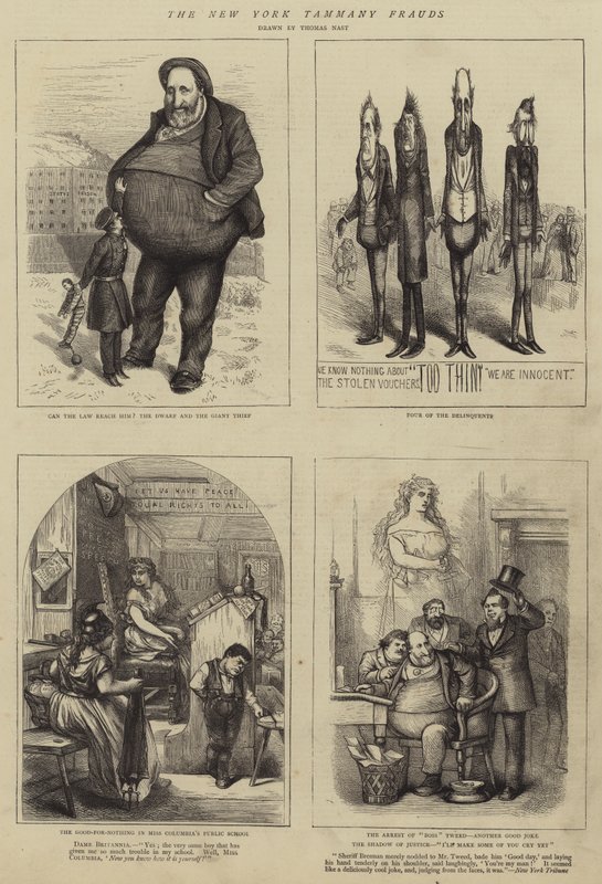 Le frodi di Tammany a New York da Thomas Nast