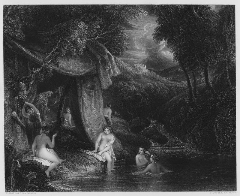 I Bagnanti, dal quadro nella Galleria Vernon da Thomas Stothard