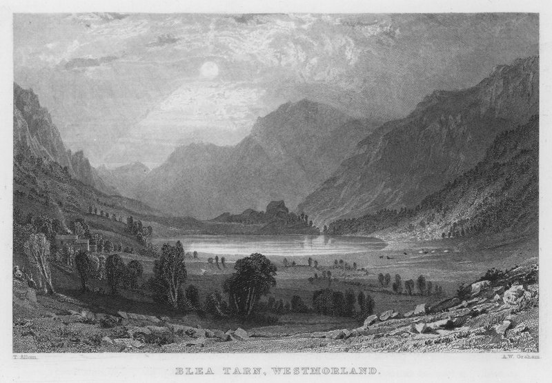 Blea Tarn, Westmorland da Thomas (after) Allom
