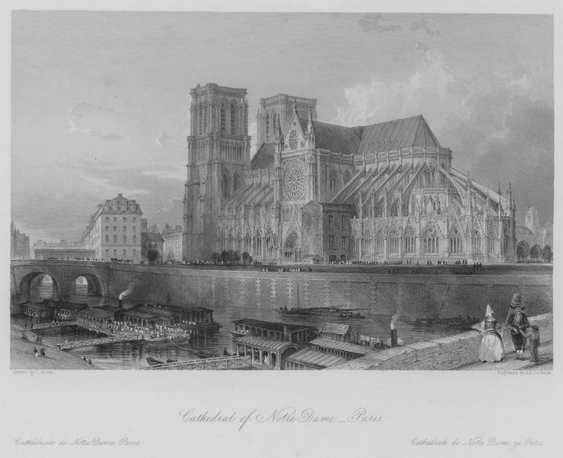 Cattedrale di Notre-Dame, Parigi da Thomas (after) Allom