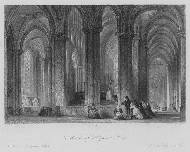 Cattedrale di San Gatien, Tours da Thomas (after) Allom