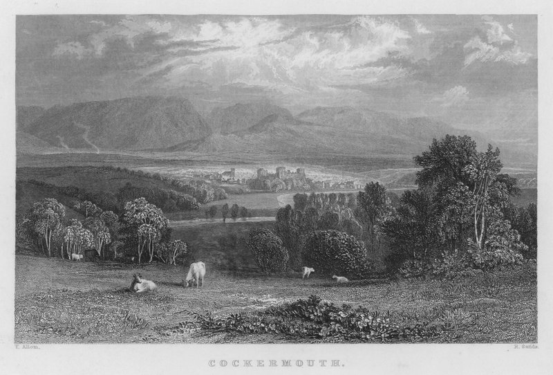 Cockermouth da Thomas (after) Allom