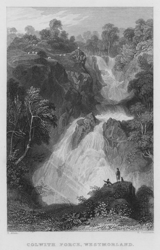 Colwith Force, Westmorland da Thomas (after) Allom