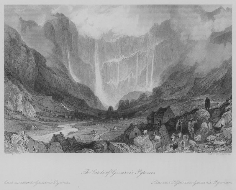 Il Circolo di Gavarnie, Pirenei da Thomas (after) Allom