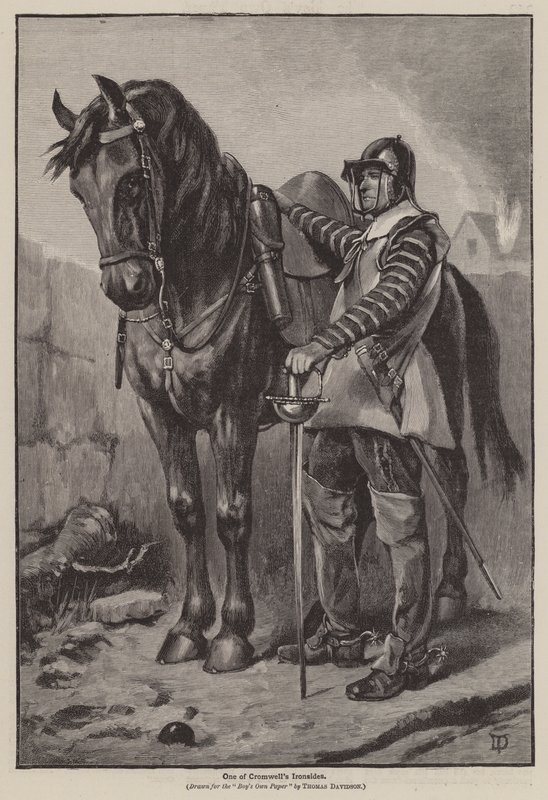Uno degli Ironsides di Cromwell da Thomas (after) Davidson