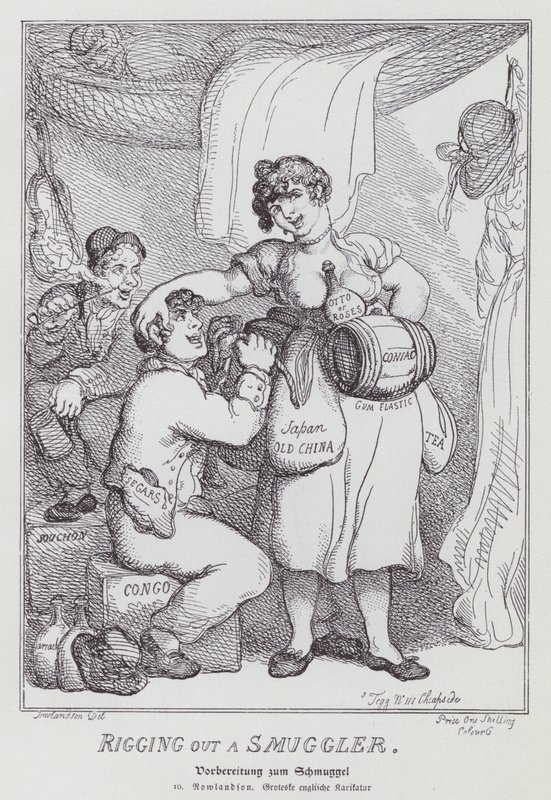 Equipaggiamento di un contrabbandiere da Thomas (after) Rowlandson