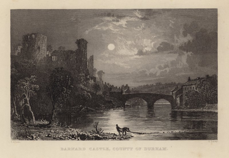 Castello di Barnard da Thomas Allom