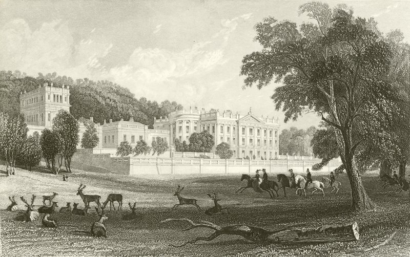 Chatsworth, Derbyshire da Thomas Allom