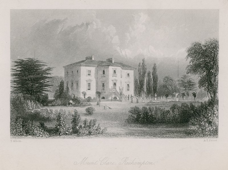 Mount Clare a Roehampton da Thomas Allom