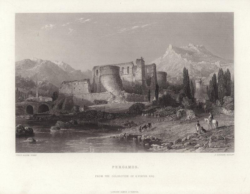 Pergamo, Turchia da Thomas Allom