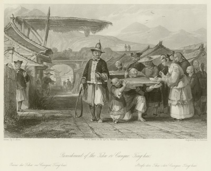 Punizione del Tcha o Cangue da Thomas Allom