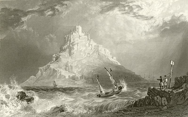 Monte San Michele, Cornovaglia da Thomas Allom