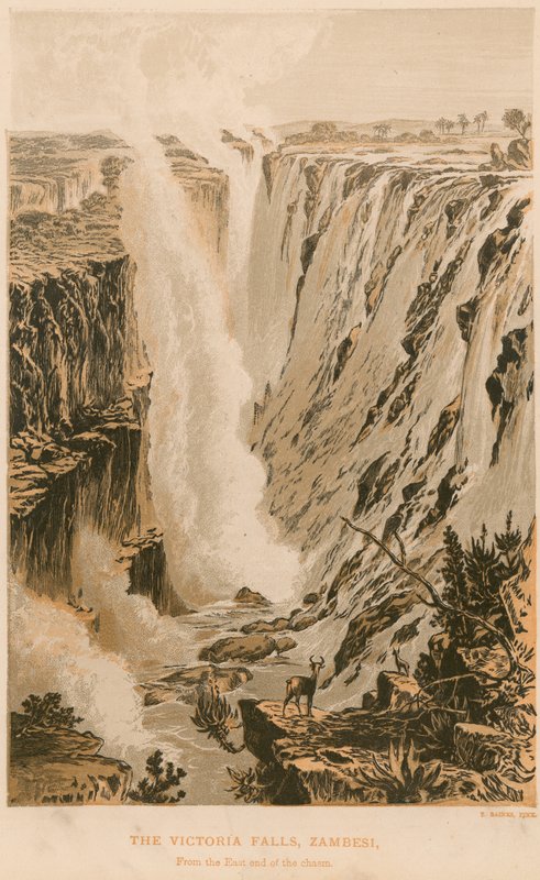 Le cascate Vittoria da Thomas Baines