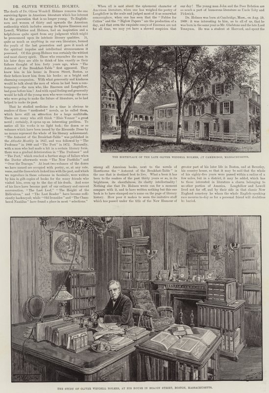 Dr Oliver Wendell Holmes da Thomas Harrington Wilson