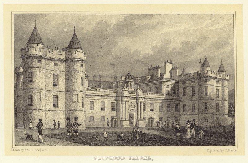 Il Palazzo di Holyrood da Thomas Hosmer (after) Shepherd