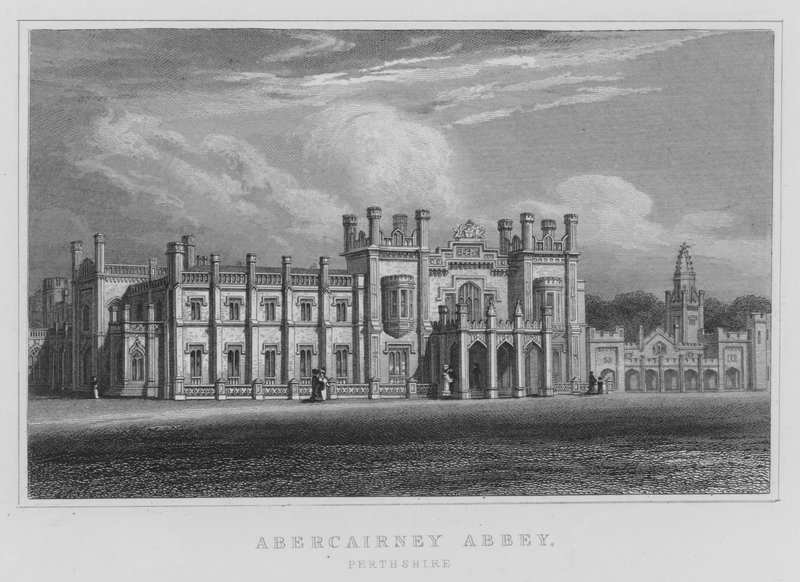 Abbazia di Abercairney, Perthshire da Thomas Hosmer Shepherd