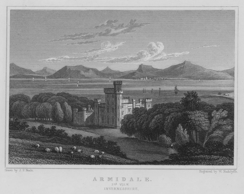 Armidale, seconda vista, Invernesshire da Thomas Hosmer Shepherd