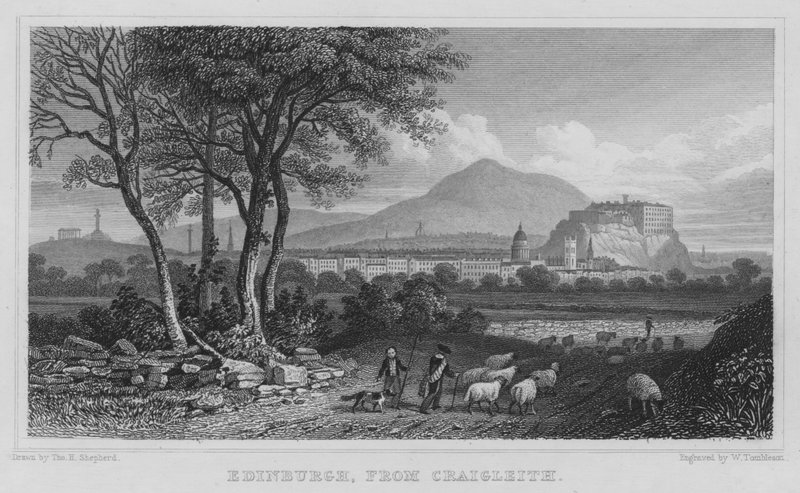 Edimburgo, da Craigleith da Thomas Hosmer Shepherd
