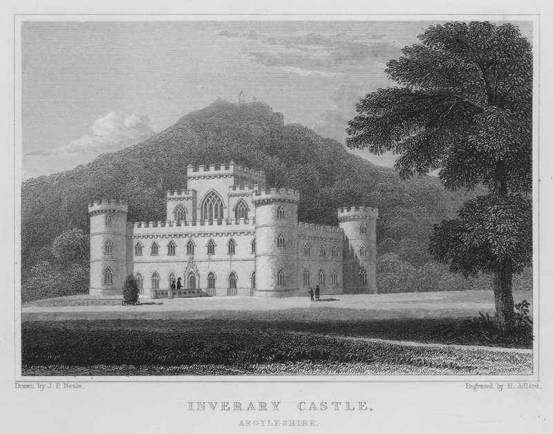 Castello di Inverary, Argyleshire da Thomas Hosmer Shepherd