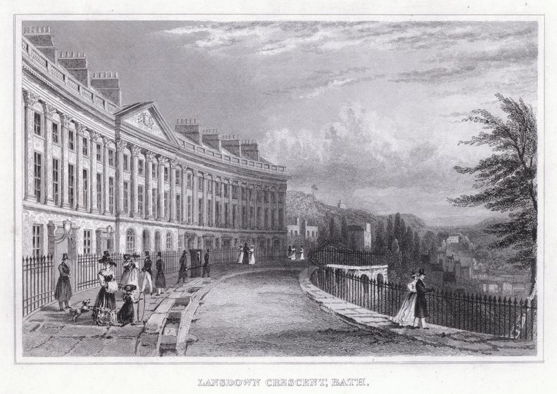 Lansdown Crescent, Bath da Thomas Hosmer Shepherd