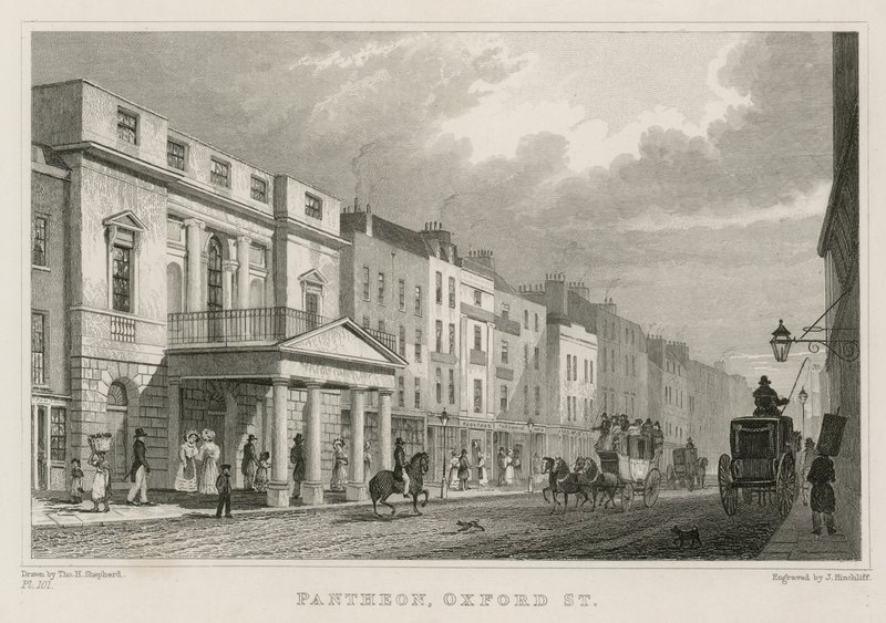 Pantheon, Oxford Street, Londra da Thomas Hosmer Shepherd
