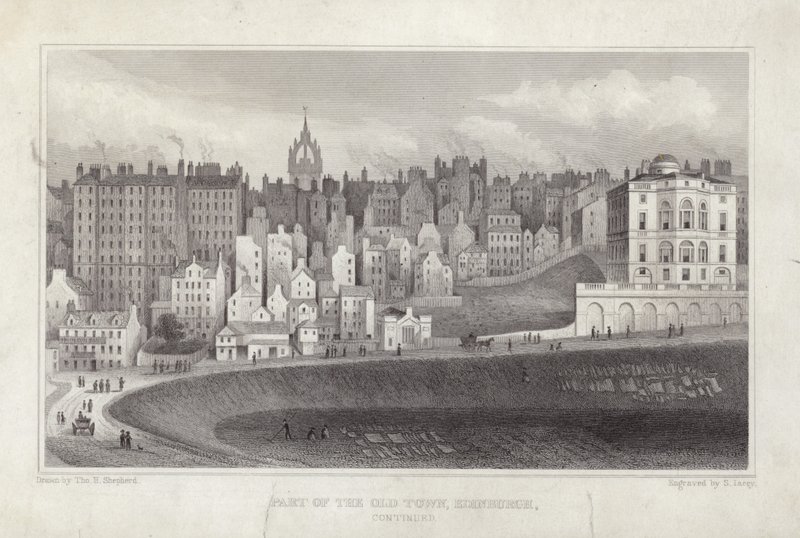 Parte della Città Vecchia di Edimburgo da Thomas Hosmer Shepherd