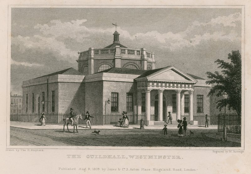 La Guildhall, Westminster, Londra da Thomas Hosmer Shepherd