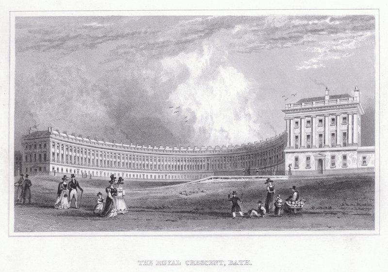 Il Royal Crescent, Bath da Thomas Hosmer Shepherd