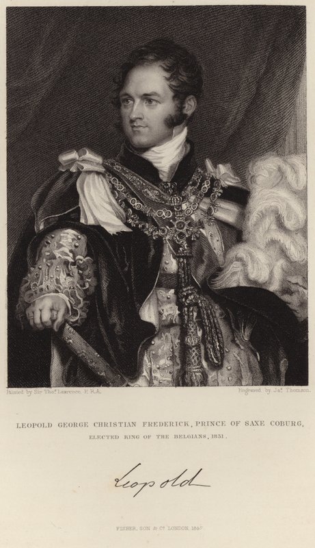 Ritratto di Re Leopoldo I da Thomas Lawrence