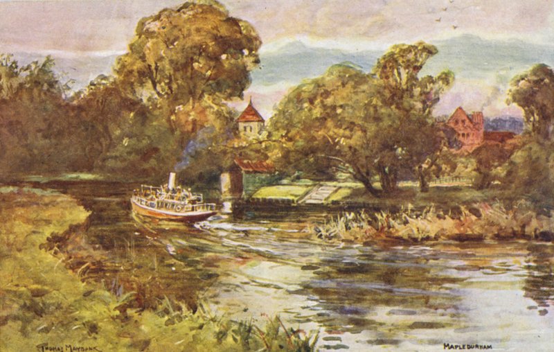 Fiume Tamigi: Mapledurham da Thomas Maybank