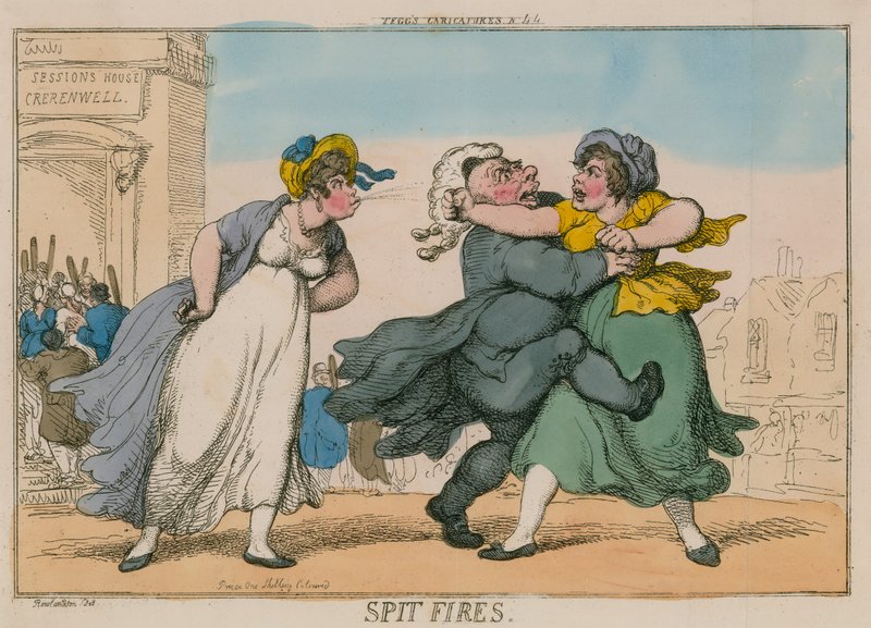 Spit Fires. Sessions House, Clerkenwell da Thomas Rowlandson