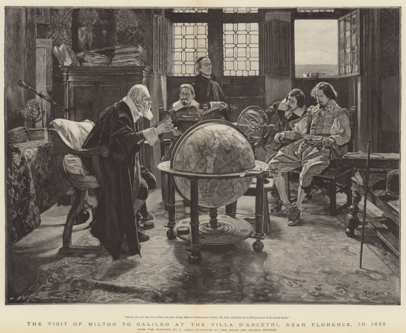 Visita di John Milton a Galileo alla Villa D