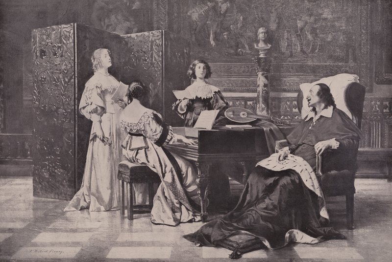 Le nipoti del Cardinale Mazarin da Tony after Robert Fleury