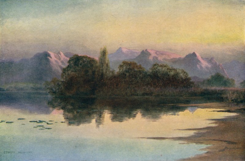 Tramonto sul Lago Wular da Unbekannt Unbekannt
