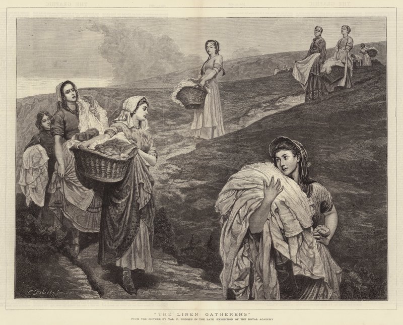 Le raccoglitrici di lino da Valentine Cameron Prinsep