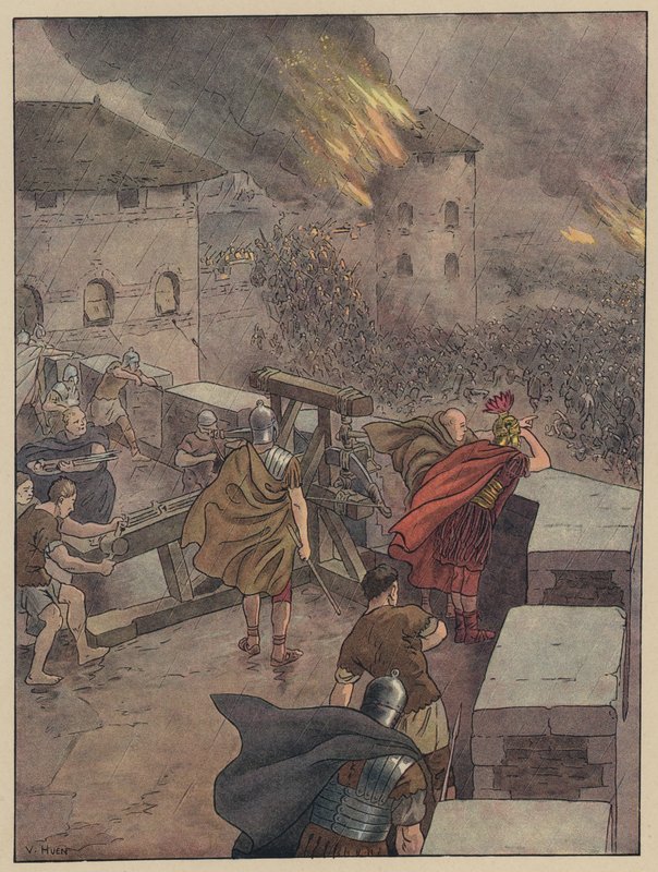 Alsazia romana invasa da orde di barbari da Victor Huen